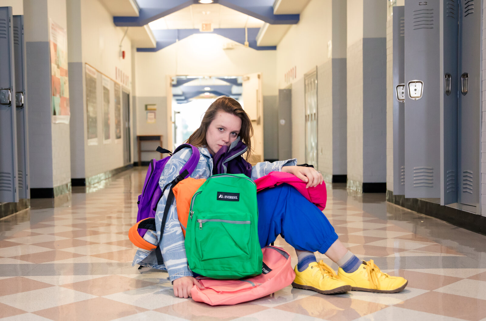 Backbeat Backpacks — seated with the backpacks, image 10 of 11